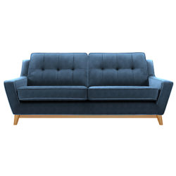 G Plan Vintage The Fifty Three Large 3 Seater Sofa Velvet Indigo